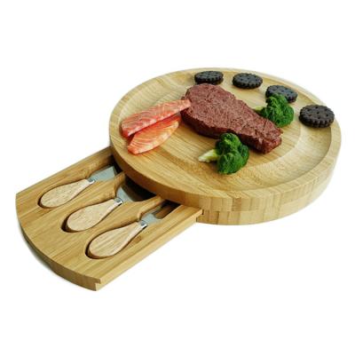 China JSY Viable High Quality Board Queso Tabla Cheese Boards Cheese Boards Custom Made Bamboo Tabla Para quesos knife set queso tablas for sale