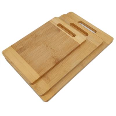 China JSY Viable Hot Selling Bamboo Chopper Set Custom Bamboo Cutting Board Tablas De Madera Tablas Para Wood Decouper Picar for sale