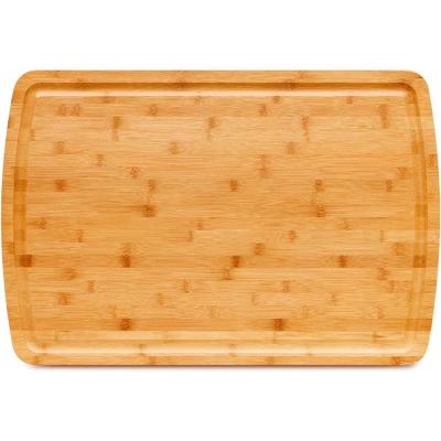 China JSY Natural Bamboo Chopper Large Chopper Bamboo Cutting Board Custom Viable Bamboo Tablas De Madera With Juice Groove for sale