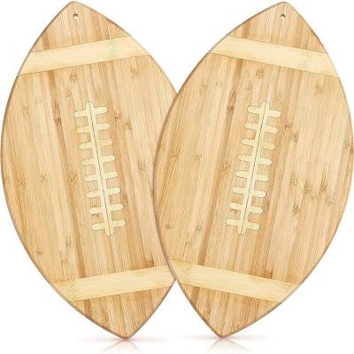 China Sustainable Football Shape Custom Bamboo Chopper Bamboo Tagliere Tablas De Madera Natural Bamboo Cutting Plate Large For Kitchen for sale