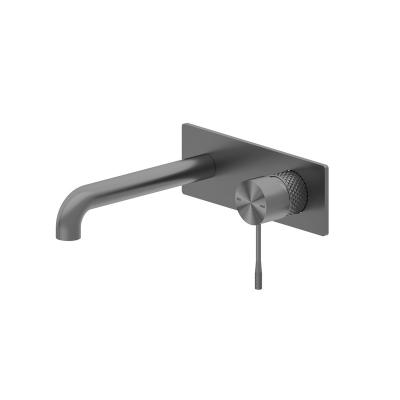 China New 2022 Pot Rolling Black Taps ZUKKI Metered Wall Mounted Faucet Modern Lead Free Built-in Basin Faucet for sale