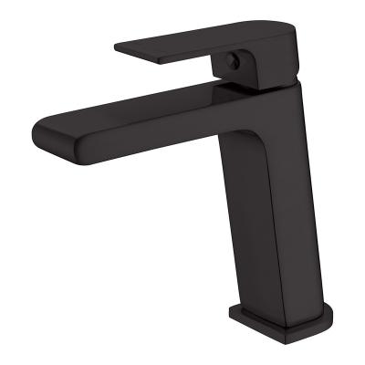 China Modern Water Metered Faucets YSW Matte Black Bathroom Sink Taps Brass Bath Basin Mixer Tap for sale