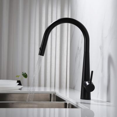 China Pull Out ZUKKI Spray Rubinetto Della Cucina The Most Popular Black Kitchen Pullout 360 Degree Swivel Kitchen Faucet for sale