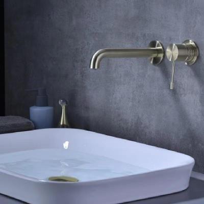 China ZUKKI 2021 Modern Classic All Wall Type Thermostatic Faucets Lead Free Copper Basin Faucets , Mixer Taps for sale