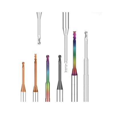 China Hot Selling Cheap Custom Size Micro Grit Solid Carbide CAD/CAM Dental Burs Dental Milling End Mills for sale