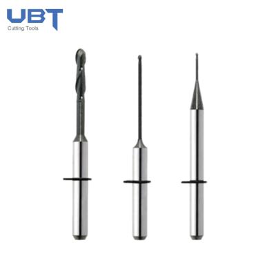 China False Teeth Machining Dental Equipment Solid Carbide End Mills Ball Nose End Mill for sale