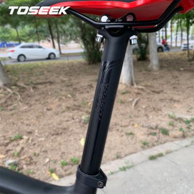 China Main Wholesale TOSEEK Carbon Tube+Aluminum Alloy Black Other Cycling Accessories Bike Seat Tube Mtb Road Carbon Seatpost for sale