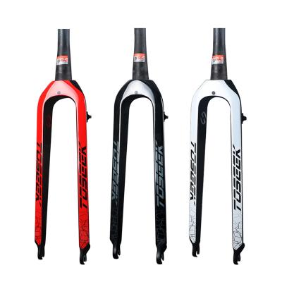 China TOSEEK Mountain Bikes Carbon Fiber Bicycle Fork Fork 27.5 Cycle Mountain Bicycle Rigid Fork for sale