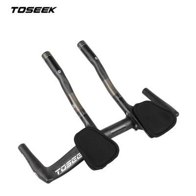 China Road Bikes Full Carbon Bike Handlebar Triathlon Handlebar TOSEEK Sit TT Handlebar For Cycle Accessories for sale