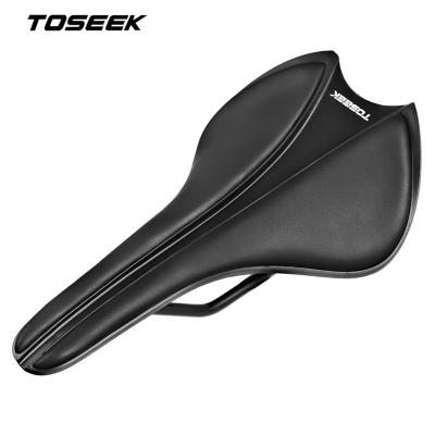 China Bicycle Motion TOSEEK TS71 Mountain Road Bike Saddle Front Seat Mat Cushion Leather Saddle for sale