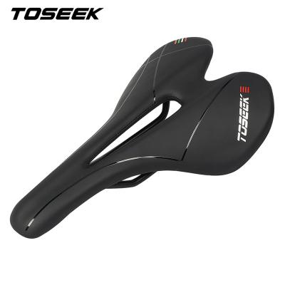 China TOSEEK TS100 Motion Bicycle Saddle Leather Bicycle Parts Cushion Manufacturer Pad Seat Leather Bicycle for sale