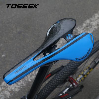 China TOSEEK Motion Carbon Fiber Saddle Mountain Bike Road Bicycle Seat Equipment Mountain Bike Saddle for sale