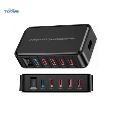 China UniversalÂ   Home Travel Tooya PD20W Plug PD20W 6 Port USB AC Wall Charger Portable For Iphone Android Portable Multi-port Fast Charging for sale