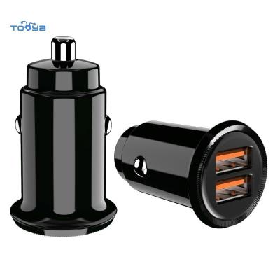 China UniversalÂ   Tooya 30W PPS Mini Auto Fast Plastic Quick Car Charger Stealth USB Charging PD QC Adapter Multi-port Car Charging Charger for sale