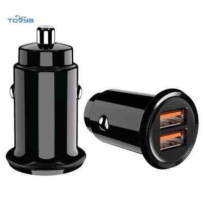 China UniversalÂ   Tooya 30W QC3.0 QC2.0 QC2.0 CAF FCP Fast Mini Car Mini Car USB C Fast Charging Auto Type Tooya Plastic Multi-port Mini Fast Charging Adapter for sale