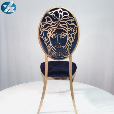 China Versache Back Black Velvet Dining Chairs Stainless Steel Golden Chair for sale