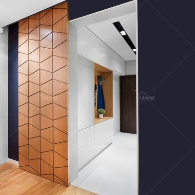 China Ghost Door Fire Protection Foshan Top Supplier Interior Soundproof Bedroom Sliding Door Interior Wood Magic Sliding Door Prices for sale