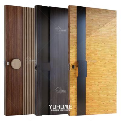 China Swedish Luxury Fire Protection House External Door Designs Wooden Wooden Door Main External Door for sale