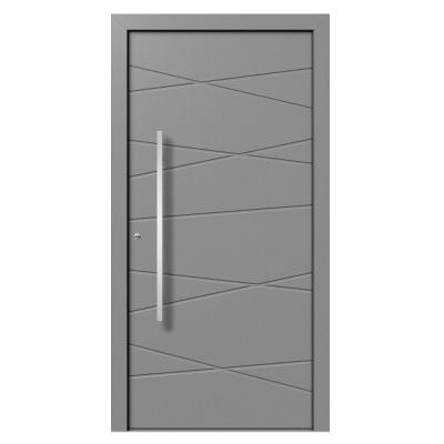 China Modern European Style Exterior Villa Doors Luxury Cast Aluminum Main Entry Doors Home Exterior Doors for sale