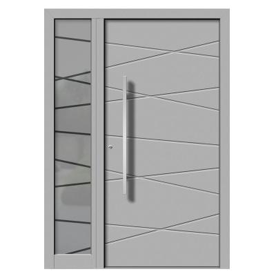 China Ethiopia Modern Front Doors Modern Market Doors Bulletproof Armored Gray Entrance Security Door Entrance for sale