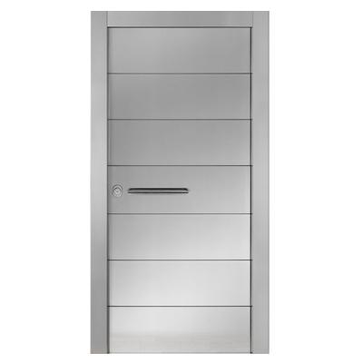 China Modern Style Home Security Door Stainless Steel Exterior Luxury Steel Door Set Modern Steel Doors In Canada for sale