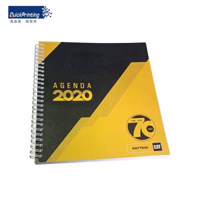 China paper & Cardboard Customized Wire-O Notebook Softcover Printed Diary Planner Printing for sale