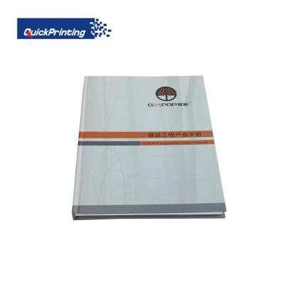 China paper & Cardboard Custom Design Hardcover Engineering Project Manual Book Printing Service With Sewing Binding for sale