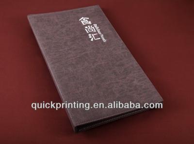 China paper & Cardboard Restaurant Menu Cover Printing for sale