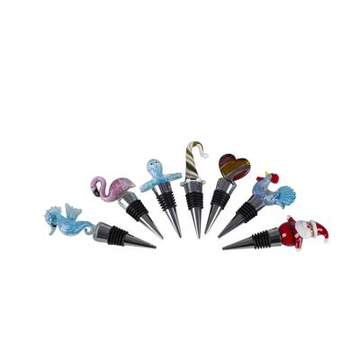 China Wholesale Different Figurine Animal Factory Design Illustration Designer Wine Bottle Stopper for sale