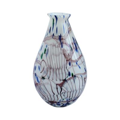 China Home Decor Handmade Luxury Handcrafted Full Trumpet Glass Vase for sale