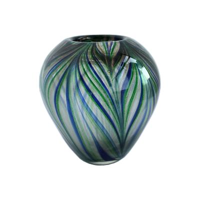 China Handmade Unique Full Vase Glass Decor Elegant Home Luxury for sale