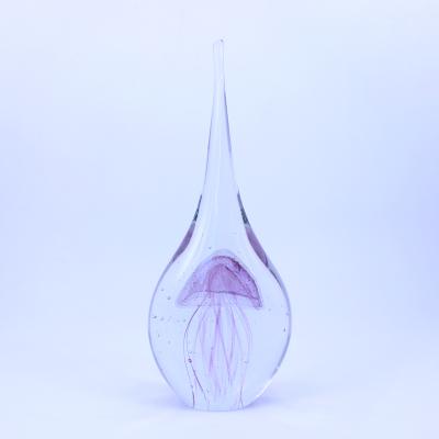 China Europe Hot Selling Glass Jellyfish Teardrop Paperweight Gift for sale