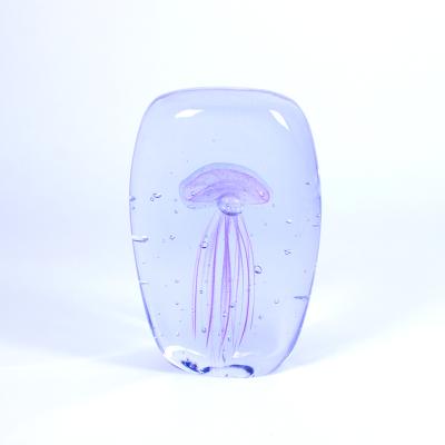 China Customizable unique glass paperweight of jellyfish from Europe for sale