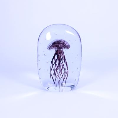 China Real Europe Made Murano Jellyfish Glass Paperweight Gift for sale