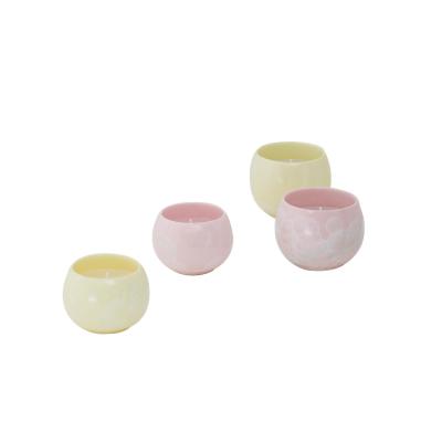 China Nordic Custom Eco - Friendly Ceramic Mini Candle Container Candle Jars for sale