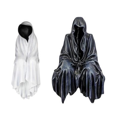 China American Resin Halloween Ornaments Haunted House Mysterious Props Resin Ghost Statue for sale