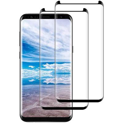 China High Definition Easy Install 3D Curved High Definition Printing Silk Screen Protector For Samsung S8 S9 for sale