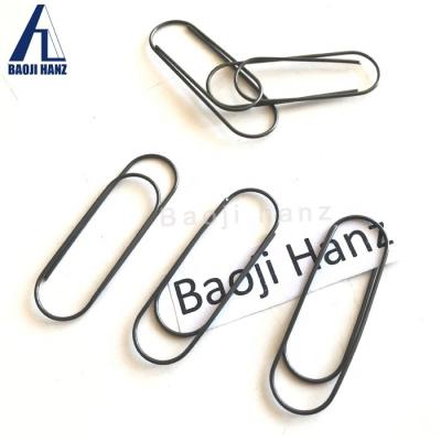 China OEM ODM stationary items office school black colour binder shape memory nitinol paper clips for sale