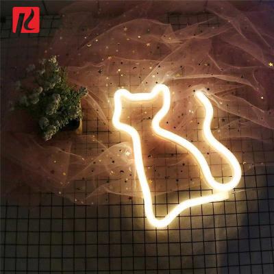 China OEM Cat Logo Neon Sign Buildings Factory Direct Led Neon Sign Cat For Home Decoration for sale