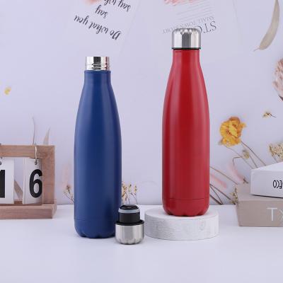 China Sustainable Modern Hot Sale Double Wall Sealed Stainless Steel Vacuum Flask Customized Gift Cola Shape Water Bottle for sale