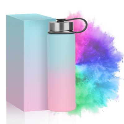 China Sports Reusable Flask Large Capacity Travel Stainless Steel Vacuum Portable Water Bottle for sale