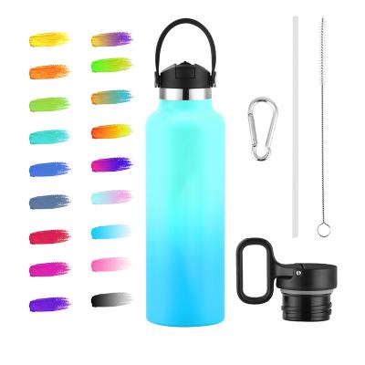 China PORTABLE Double Wall Stainless Steel Low Moq 500ml-1000ml Water Bottle Wholesale Empty Flask&Thermoses for sale