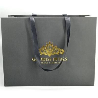 China Handmade Paper Shopping Custom Bag For Flower Gift Box for sale