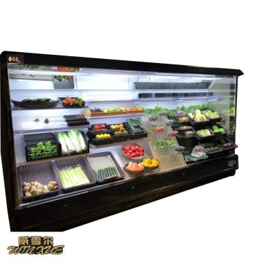 China Single-temperature Multi-platform Fruit Upright Storage Fridge Vegetable Display Freezer For Supermarkets for sale