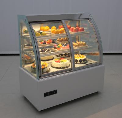 China Single-temperature Bakery Refrigeration Cake Cabinet Display Refrigerator Glass Bakery Showcase For Supermarket for sale