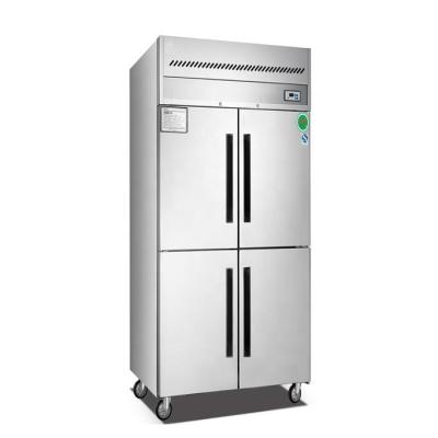 China Double-temperature restaurant equipment commercial freezer stainless steel upright freezer for sale