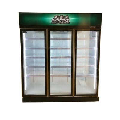 China Commercial Sliding Door Chest Freezer Cold Drink Open Front Single-Temperature Display Refrigerator for sale