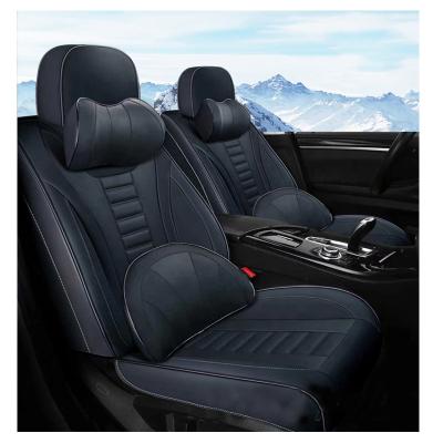 China Wholesale Type Car 9D Comforable Full Set Universal Leather Universal Seat Cover for sale