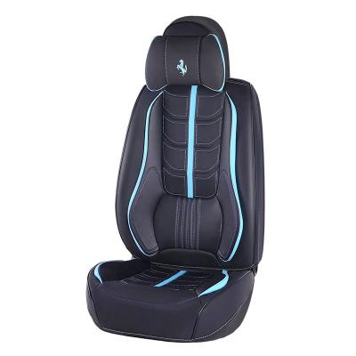 China Comforable Car Seat Covers Full Set Leather Seat Cover Sports Cushion Cover For Cars Universal Fit Set For 5 Seats for sale