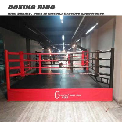 China Customized Size Floor Boxing Ring OEM Days Steel Heavy Material RING Logo Time Packing Color Printing Ring Wrestling Ring De Boxeo Fitness for sale